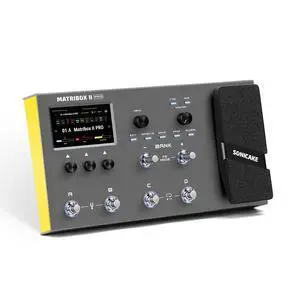 Matribox II Pro - Multi Effects Guitar Pedal with Expression, 240+ Built-in Guitar Effects, Amp Modeling, IR Cabinet Simulation, FX Loop, MIDI Stereo OTG USB Audio Interface Color TouchScreen Matribox II Pro - Multi Effects Guitar Pedal with Expression, 240+ Built-in Guitar Effects, Amp Modeling, IR Cabinet Simulation, FX Loop, MIDI Stereo OTG USB Audio Interface Color TouchScreen
