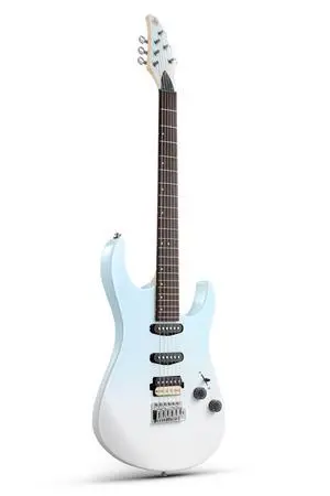 DMT-66 Solid Body Electric Guitar Kit for Beginners, Full Size 39" Electric Guitar with HSS Pickups, Poplar Body, Maple Neck, Starter Guitar with Gig Bag & Adjustment Wrench, Gradient Blue DMT-66 Solid Body Electric Guitar Kit for Beginners, Full Size 39" Electric Guitar with HSS Pickups, Poplar Body, Maple Neck, Starter Guitar with Gig Bag & Adjustment Wrench, Gradient Blue