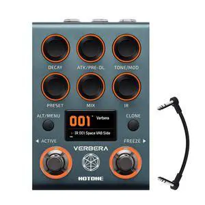 Verbera Convolution Reverb Pedal Dual Engine Stereo Reverb with 120 IRs, XR Algorithm, MIDI & USB, Studio-Grade Effects for Guitar, Synths, and FX Loops(Incl 1PCS TRS cable by VOLKTONE) Verbera Convolution Reverb Pedal Dual Engine Stereo Reverb with 120 IRs, XR Algorithm, MIDI & USB, Studio-Grade Effects for Guitar, Synths, and FX Loops(Incl 1PCS TRS cable by VOLKTONE)
