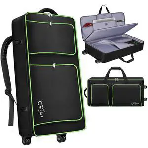 DJ Controller Case with Wheels Compatible with DDJ-FLX10/GRV6/ 1000 | Padded Large DJ Controller Bag Fits DDJ REV7/REV5/FLX6/1000, Gig Bag with Multi-Pocket and Adjustable Shoulder Strap DJ Controller Case with Wheels Compatible with DDJ-FLX10/GRV6/ 1000 | Padded Large DJ Controller Bag Fits DDJ REV7/REV5/FLX6/1000, Gig Bag with Multi-Pocket and Adjustable Shoulder Strap