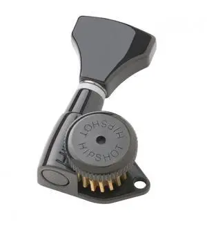 Grip-Lock 6 inline Non-Staggered Locking Tuners - Black Grip-Lock 6 inline Non-Staggered Locking Tuners - Black