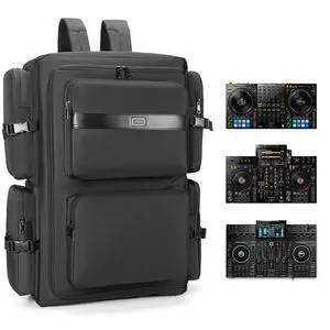 DJ Backpack for Club Gigs, DJ Mixer Case Compatible with Pioneer DDJ-REV7, Pioneer DDJ-RX, Denon DJ SC LIVE 4, Novation Launchkey 49 and More Equipment DJ Backpack for Club Gigs, DJ Mixer Case Compatible with Pioneer DDJ-REV7, Pioneer DDJ-RX, Denon DJ SC LIVE 4, Novation Launchkey 49 and More Equipment