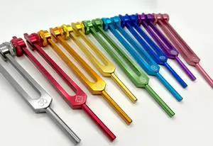 9pc Secret Solfeggio Tuning Fork Set for Boot Attachments in Multicolor | Designed Specifically for Use with Boot Attachments Sound Practice, Meditation & Precision Placement 9pc Secret Solfeggio Tuning Fork Set for Boot Attachments in Multicolor | Designed Specifically for Use with Boot Attachments Sound Practice, Meditation & Precision Placement