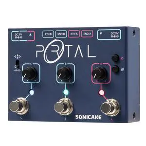 Active Signal Mixer, Analog Line Selector, as ABY and FX Loop, Guitar Effects Pedal with Three Channels - Portal Active Signal Mixer, Analog Line Selector, as ABY and FX Loop, Guitar Effects Pedal with Three Channels - Portal