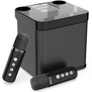 Karaoke Machine for Adults and Kids, Portable Bluetooth Karaoke Speaker with 2 Wireless Microphones for TV, Singing Karaoke for Home Party, Great Gifts for Boys and Girls Karaoke Machine for Adults and Kids, Portable Bluetooth Karaoke Speaker with 2 Wireless Microphones for TV, Singing Karaoke for Home Party, Great Gifts for Boys and Girls