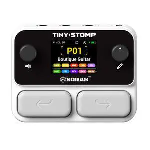 JME-03A Tiny Stomp Multi Effects Guitar Pedal, 125 Effects, 99 Presets, 10 Modules, 40s Looper, 100 Drum Rhythms, 20 IR/NAM Slots, USB Audio, Rechargeable Pocket Pedal for Guitar and Bass JME-03A Tiny Stomp Multi Effects Guitar Pedal, 125 Effects, 99 Presets, 10 Modules, 40s Looper, 100 Drum Rhythms, 20 IR/NAM Slots, USB Audio, Rechargeable Pocket Pedal for Guitar and Bass