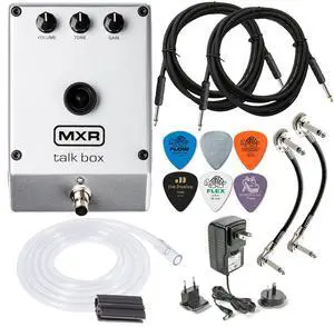 MXR M222 TALK BOX Effects Pedal Voicebox for Guitar, Keyboard and other instruments with 2- Cable, Dunlop Picks, 2- MXR Patch Cable Bundle MXR M222 TALK BOX Effects Pedal Voicebox for Guitar, Keyboard and other instruments with 2- Cable, Dunlop Picks, 2- MXR Patch Cable Bundle