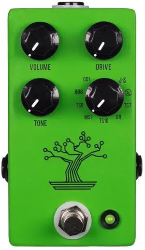 Bonsai 9-Way Screamer Overdrive Guitar Effects Pedal, Green Bonsai 9-Way Screamer Overdrive Guitar Effects Pedal, Green