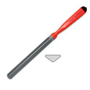 3-Corner Fret Dressing File - Large 9" Luthier File for Guitar Crowning & Shaping - Smooth-Edge Triangular Fret File for Precision Fretwork 3-Corner Fret Dressing File - Large 9" Luthier File for Guitar Crowning & Shaping - Smooth-Edge Triangular Fret File for Precision Fretwork