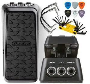Dunlop DVP4 Volume X Mini Effects Pedal Aux Output Tuner and Expression Functionality with Patch Cable, Multi-Tool, Picks Bundle Dunlop DVP4 Volume X Mini Effects Pedal Aux Output Tuner and Expression Functionality with Patch Cable, Multi-Tool, Picks Bundle