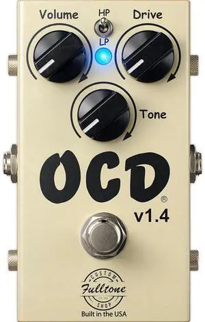 OCD v1.4 Guitar Overdrive Pedal, MOSFET Clipping, HP/LP Mode, Guitar Effects Pedal with True Bypass, 3-Knob Control, 9-18V DC, Made in USA OCD v1.4 Guitar Overdrive Pedal, MOSFET Clipping, HP/LP Mode, Guitar Effects Pedal with True Bypass, 3-Knob Control, 9-18V DC, Made in USA