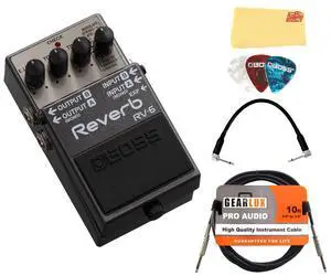 RV-6 Reverb Bundle with Gearlux Instrument Cable, Patch Cable, Picks, and Austin Bazaar Polishing Cloth RV-6 Reverb Bundle with Gearlux Instrument Cable, Patch Cable, Picks, and Austin Bazaar Polishing Cloth