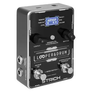 Circle Loop 2-in-1 Drum Machine & Stereo Looper Pedal for Guitar | 100 drum patterns, 160-minute recording, USB audio upload/download and footswitch control Circle Loop 2-in-1 Drum Machine & Stereo Looper Pedal for Guitar | 100 drum patterns, 160-minute recording, USB audio upload/download and footswitch control