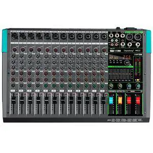 MX12 12 Channel Sound Mixer Audio Mixing Console 48V 256DSP Professional USB PC Play Record Podcast Live Broadcast (US MX12) MX12 12 Channel Sound Mixer Audio Mixing Console 48V 256DSP Professional USB PC Play Record Podcast Live Broadcast (US MX12)