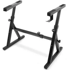 Heavy Duty Folding Keyboard Stand - Sturdy Reinforced Z Design W/ Adjustable Width & Height, Foam Padded Arms, Digital Piano Stand, Fits 54-88 Key Electric Pianos, For Travel & Storage - PKST38 Heavy Duty Folding Keyboard Stand - Sturdy Reinforced Z Design W/ Adjustable Width & Height, Foam Padded Arms, Digital Piano Stand, Fits 54-88 Key Electric Pianos, For Travel & Storage - PKST38