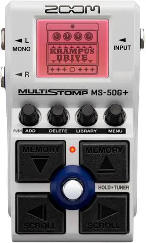 MS-50G+ MultiStomp Guitar Effects Pedal with 100 Effects, Drives, Modulation, Delay & Reverb, Stereo Outputs, Built-In Tuner, Battery Powered MS-50G+ MultiStomp Guitar Effects Pedal with 100 Effects, Drives, Modulation, Delay & Reverb, Stereo Outputs, Built-In Tuner, Battery Powered