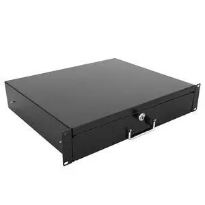 2U Rack Drawer Server Cabinet Case 19 Inch Rack Mount DJ Locking Rack Network Rack Deep Drawer with Key, with Rear Pass-Through Holes for Routing Cables(2U) 2U Rack Drawer Server Cabinet Case 19 Inch Rack Mount DJ Locking Rack Network Rack Deep Drawer with Key, with Rear Pass-Through Holes for Routing Cables(2U)