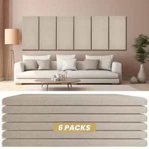6PCS Fiberglass Acoustic Panels, 23.6"x11.8"x2" Sound Proof Panels for Walls, High NRC Sound Absorbing Panels, Noise Cancelling Wall Panels for Recording Studio, Home Office & Theater 6PCS Fiberglass Acoustic Panels, 23.6"x11.8"x2" Sound Proof Panels for Walls, High NRC Sound Absorbing Panels, Noise Cancelling Wall Panels for Recording Studio, Home Office & Theater