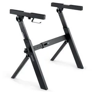 Folding Keyboard Stand, Z-style Heavy-Duty Portable Piano Stand, Adjustable and Collapsible, Suitable for 37 54 61 88 Key MIDI Keyboard Electronic Keyboards Digital Pianos, DKS-100 Folding Keyboard Stand, Z-style Heavy-Duty Portable Piano Stand, Adjustable and Collapsible, Suitable for 37 54 61 88 Key MIDI Keyboard Electronic Keyboards Digital Pianos, DKS-100