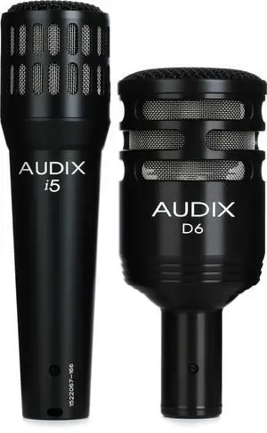 KSCOMBO Drum Mic Kit D6 Kick Mic i5 Snare Mic, Includes Rim Clip - Black KSCOMBO Drum Mic Kit D6 Kick Mic i5 Snare Mic, Includes Rim Clip - Black
