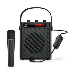 Voice Amplifier Wireless Microphone/Handheld Mic with 4 Sound Effects S95 | Rechargeable Portable Microphone and Speaker Set Wireless karaoke System, Personal Sound Amplifier for Teachers Speaking Voice Amplifier Wireless Microphone/Handheld Mic with 4 Sound Effects S95 | Rechargeable Portable Microphone and Speaker Set Wireless karaoke System, Personal Sound Amplifier for Teachers Speaking