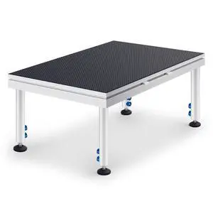 Portable Stage with Height Adjustable Riser (24" -40") Platform Modular System Stage Easy to Carry Assemble for Performances at School Auditoriums Concerts Restaurants Bars(1 Pcs,4 x 2 ft) Portable Stage with Height Adjustable Riser (24" -40") Platform Modular System Stage Easy to Carry Assemble for Performances at School Auditoriums Concerts Restaurants Bars(1 Pcs,4 x 2 ft)