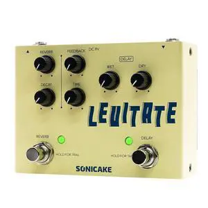 Delay Reverb 2 in 1 Guitar Effects Pedal Digital Levitate Delay Reverb 2 in 1 Guitar Effects Pedal Digital Levitate