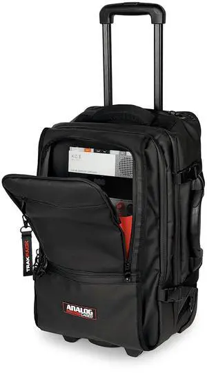 TRAKPACK ROLL, Carry-On Size DJ Backpack with Wheels | Fits MPC Live 3 / Push 3 / Maschine / DDJ-FLX4 / vinyl, 2 padded layers, 11 pockets, 16" laptop sleeve and USB charging port TRAKPACK ROLL, Carry-On Size DJ Backpack with Wheels | Fits MPC Live 3 / Push 3 / Maschine / DDJ-FLX4 / vinyl, 2 padded layers, 11 pockets, 16" laptop sleeve and USB charging port