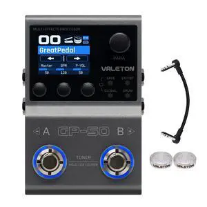GP-50 Multi-Effects Processor | NAM & IR Loader with 100+ HD Effects, 9 Simultaneous Modules, BT App Control, 100 Patch Slots for Guitar/Bass(Plus 1 Additional 15CM TRS Cable By Volktone) GP-50 Multi-Effects Processor | NAM & IR Loader with 100+ HD Effects, 9 Simultaneous Modules, BT App Control, 100 Patch Slots for Guitar/Bass(Plus 1 Additional 15CM TRS Cable By Volktone)