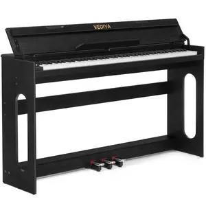 Digital Piano Keyboard 88 key,Semi-Weighted Electric Piano,Wooden Desk Full Size Upright Electric Piano, Acoustic Piano for Beginners,Triple Pedal,USB-MIDI Compatibility (Black) Digital Piano Keyboard 88 key,Semi-Weighted Electric Piano,Wooden Desk Full Size Upright Electric Piano, Acoustic Piano for Beginners,Triple Pedal,USB-MIDI Compatibility (Black)