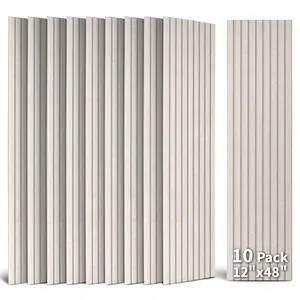 Acoustic Panels, 48" X 12" X 0.35", Camel, 10 Pack | Soundproof Wall Panels, Self Adhesive, High Density Sound Absorbing, Noise Echo Reduction, for Recording Studio, Office Acoustic Panels, 48" X 12" X 0.35", Camel, 10 Pack | Soundproof Wall Panels, Self Adhesive, High Density Sound Absorbing, Noise Echo Reduction, for Recording Studio, Office