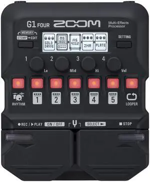 G1 FOUR Guitar Multi-Effects Processor with 70+ Effects & Amp Modeling, Looper, Rhythm Section, Tuner, Battery Powered G1 FOUR Guitar Multi-Effects Processor with 70+ Effects & Amp Modeling, Looper, Rhythm Section, Tuner, Battery Powered