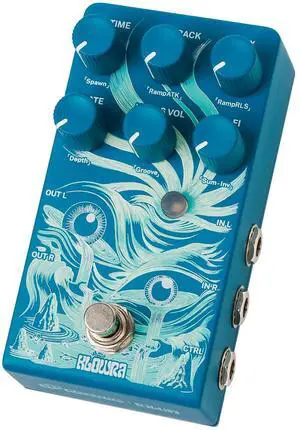 Rilum Multi-Head Tape Delay & Modulation Pedal for Electric Guitar and Synth, Vintage Tape Echo with Through-Zero Flanger, Chorus, Tap Tempo & Twisted Tempo, Stereo Outputs Rilum Multi-Head Tape Delay & Modulation Pedal for Electric Guitar and Synth, Vintage Tape Echo with Through-Zero Flanger, Chorus, Tap Tempo & Twisted Tempo, Stereo Outputs