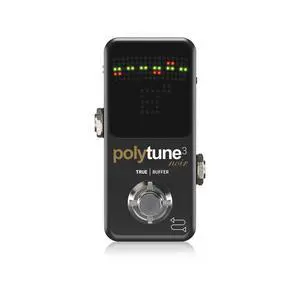 POLYTUNE 3 NOIR Tiny Polyphonic Tuner with Multiple Tuning Modes and Built-In BONAFIDE BUFFER POLYTUNE 3 NOIR Tiny Polyphonic Tuner with Multiple Tuning Modes and Built-In BONAFIDE BUFFER