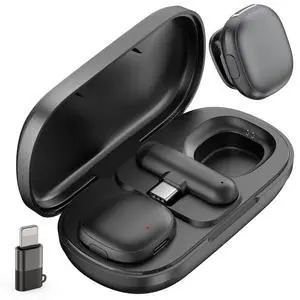Mini Wireless Lavalier Microphone USB C for iPhone 17/16/15, Android | Ai Noise Cancelling Clip on Lapel Mic, 35 Hour Charging Case, 328Ft Transimission for Video Recording Vlog Tiktok YouTube Mini Wireless Lavalier Microphone USB C for iPhone 17/16/15, Android | Ai Noise Cancelling Clip on Lapel Mic, 35 Hour Charging Case, 328Ft Transimission for Video Recording Vlog Tiktok YouTube