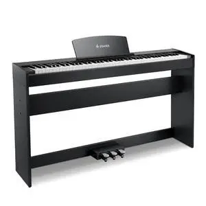 DDP-50 Weighted Digital Piano 88 key Keyboard for Beginner, Full Size Electric Piano Keyboard with Furniture Stand and 3 Pedal Unit DDP-50 Weighted Digital Piano 88 key Keyboard for Beginner, Full Size Electric Piano Keyboard with Furniture Stand and 3 Pedal Unit