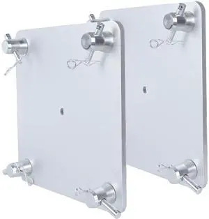 2 Sets 12" X 12" Aluminum Truss Plate Base Plate With 8 Connectors, Compatible for 11.42'' X 11.42'' Square Trussing F34 Connectors for Displays DJ Stages Concerts Wedding Birthday Event Lights Sound 2 Sets 12" X 12" Aluminum Truss Plate Base Plate With 8 Connectors, Compatible for 11.42'' X 11.42'' Square Trussing F34 Connectors for Displays DJ Stages Concerts Wedding Birthday Event Lights Sound