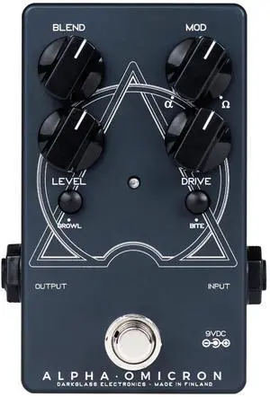 Darkglass Alpha Omicron Bass Preamp/OD Pedal w/Dual Distortion Modes | Dual Alpha and Omega Distortion Engines, Blend Mixes Clean and Wet, Drive and Level, Bite and Growl Switches, 9V DC, 250g Darkglass Alpha Omicron Bass Preamp/OD Pedal w/Dual Distortion Modes | Dual Alpha and Omega Distortion Engines, Blend Mixes Clean and Wet, Drive and Level, Bite and Growl Switches, 9V DC, 250g