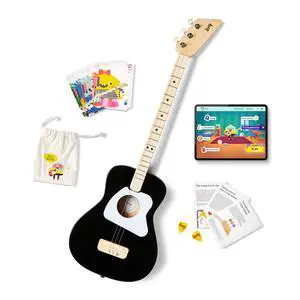 Pro Acoustic kids Guitar 3-strings Ages 6+ Learning App and Lessons Included Black Pro Acoustic kids Guitar 3-strings Ages 6+ Learning App and Lessons Included Black
