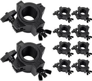 Stage Light Clamp 10 Pack, 33lb Plastic DJ Truss Clamps for Stage | Truss Clamp for Stage Lights Studio Theater, 1" lighting O clamp Fit 3 Size Pipe Diameter: 25mm 38mm 50mm Stage Light Clamp 10 Pack, 33lb Plastic DJ Truss Clamps for Stage | Truss Clamp for Stage Lights Studio Theater, 1" lighting O clamp Fit 3 Size Pipe Diameter: 25mm 38mm 50mm