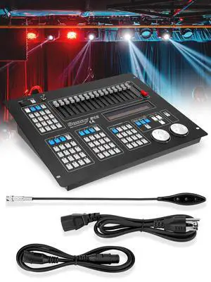 DMX512 Controller, 512 Channel DMX DJ Light Controller with LCD Display | DMX DJ Stage Lighting Console Board Ideal for Show, Party, KTV, Bar DMX512 Controller, 512 Channel DMX DJ Light Controller with LCD Display | DMX DJ Stage Lighting Console Board Ideal for Show, Party, KTV, Bar