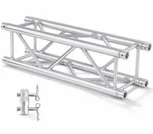1 Pack Aluminum DJ Light Stands Stage Truss Segment 12" x 12" Straight Square DJ Lighting Stand Trussing Stage with 8 couplers, 500 Pounds Load Capacity (3.28 ft) 1 Pack Aluminum DJ Light Stands Stage Truss Segment 12" x 12" Straight Square DJ Lighting Stand Trussing Stage with 8 couplers, 500 Pounds Load Capacity (3.28 ft)