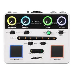 AVE-100 Multi-Effect Vocal Processor - Triple Intelligent Loop Cancellation, OTG Audio Interface for Singers, Podcasters, Live Streaming & Home Studio AVE-100 Multi-Effect Vocal Processor - Triple Intelligent Loop Cancellation, OTG Audio Interface for Singers, Podcasters, Live Streaming & Home Studio