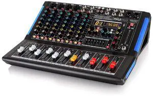 8-Channel Console Style Audio Mixer with Bluetooth - DJ Sound Controller, 4 XLR / Combo Inputs, Sub Out, +48V Phantom, USB-A In, 16 DSP Effects, MP3 Player, 7-Band EQ - PMXU88BT 8-Channel Console Style Audio Mixer with Bluetooth - DJ Sound Controller, 4 XLR / Combo Inputs, Sub Out, +48V Phantom, USB-A In, 16 DSP Effects, MP3 Player, 7-Band EQ - PMXU88BT