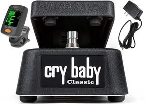 Dunlop GCB95F Cry Baby Classic Wah Pedal Bundle with Power Supply and Tuner Dunlop GCB95F Cry Baby Classic Wah Pedal Bundle with Power Supply and Tuner