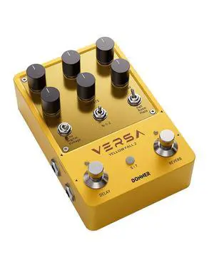 Guitar Reverb & Delay Pedal - 2 in 1 with Tap Tempo, Preset Saving, Stereo in/out, Digital 3 x 3 Multi-Mode Effects Electric Guitar Pedal, True Bypass (Yellow Fall II) Guitar Reverb & Delay Pedal - 2 in 1 with Tap Tempo, Preset Saving, Stereo in/out, Digital 3 x 3 Multi-Mode Effects Electric Guitar Pedal, True Bypass (Yellow Fall II)