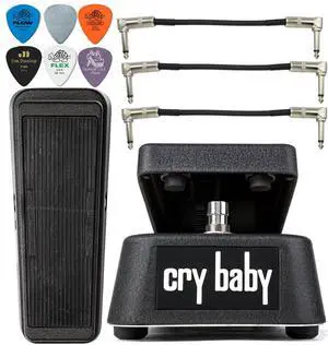 Dunlop Original Crybaby GCB95 Standard Wah Pedal Effects Bundle with 2 Patch Cables 6 Dunlop Picks Dunlop Original Crybaby GCB95 Standard Wah Pedal Effects Bundle with 2 Patch Cables 6 Dunlop Picks