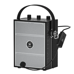 Voice Amplifier, 50W Bluetooth PA Speaker S98 with Wireless Headset Mic | Portable PA System for Teachers, Trainers, Meetings & Events, Rechargeable with Shoulder Strap, USB, TF & AUX Voice Amplifier, 50W Bluetooth PA Speaker S98 with Wireless Headset Mic | Portable PA System for Teachers, Trainers, Meetings & Events, Rechargeable with Shoulder Strap, USB, TF & AUX