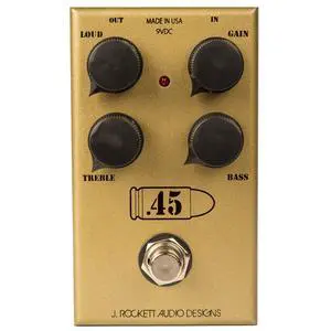 45 Caliber Overdrive Gold Guitar Effects Pedal 45 Caliber Overdrive Gold Guitar Effects Pedal