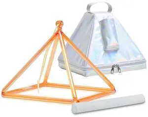 10 Inch Golden Tea Color Quartz Crystal Singing Pyramid with Carry Case for Sound Healing and Meditation 10 Inch Golden Tea Color Quartz Crystal Singing Pyramid with Carry Case for Sound Healing and Meditation
